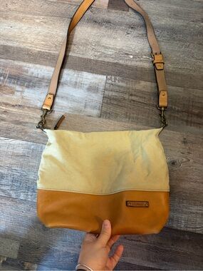 LL Bean Leather Canvas Crossbody